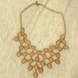 Charlotte Russe nude statement necklace